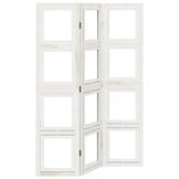 Kamerscherm 3 Panelen Paulowniahout Wit - 54% Korting!