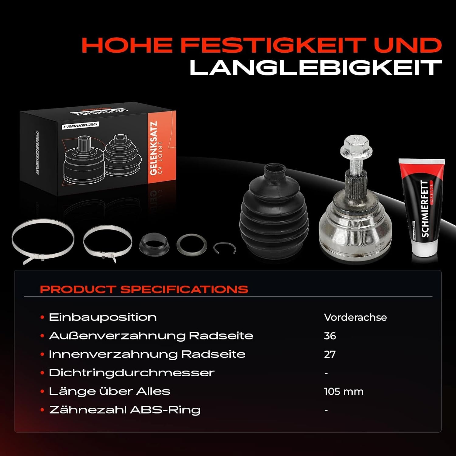 Frankberg Aandrijfas Joint Kit met 33% Korting
