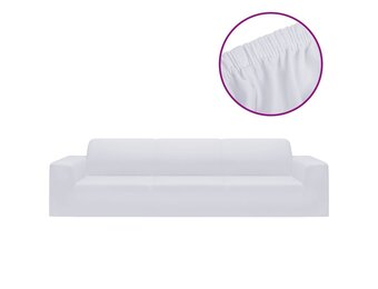 Stretch 4-Zits Bankhoes Jersey Wit - 32% Korting