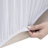 Stretch 4-Zits Bankhoes Jersey Wit - 32% Korting