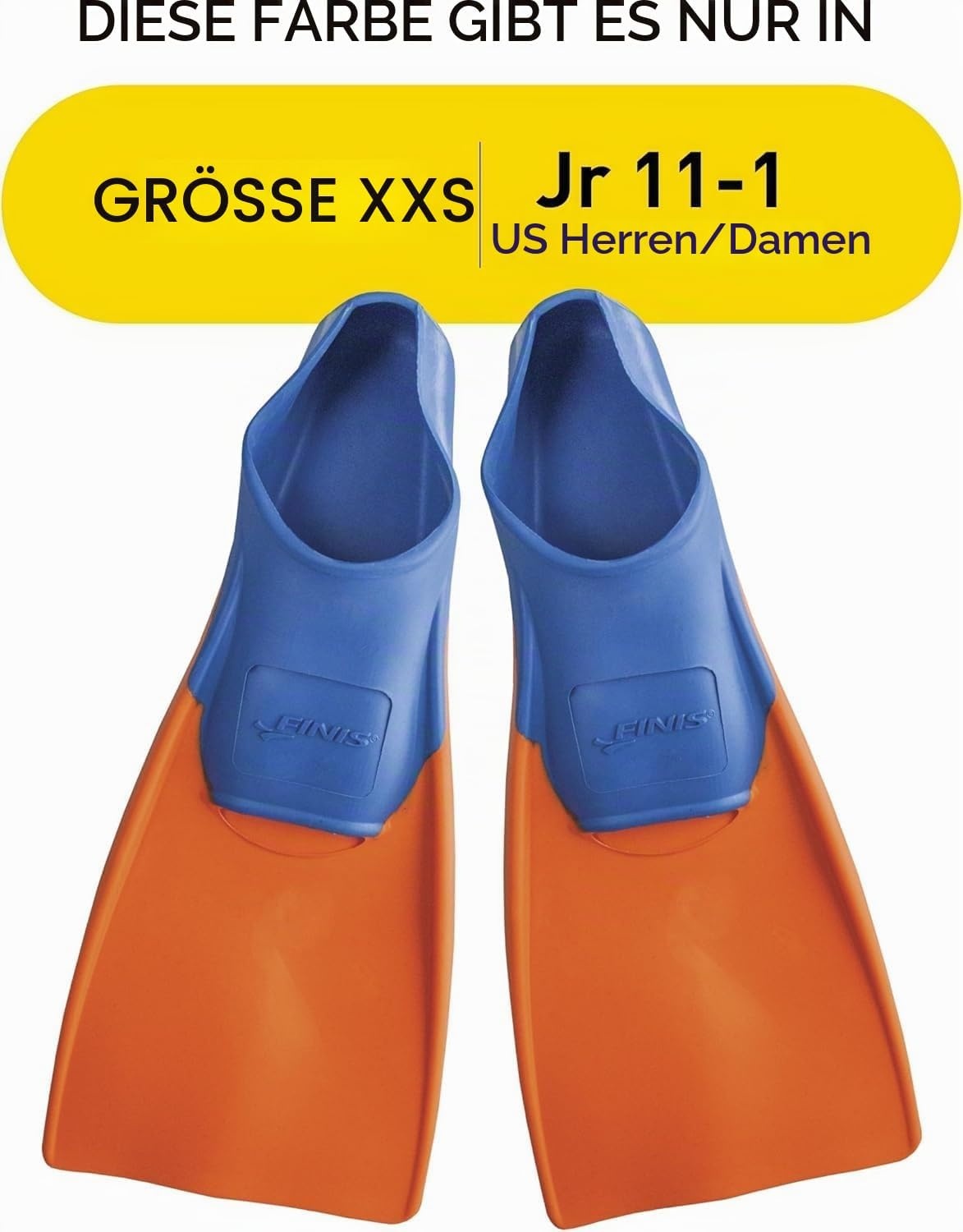 Finis Drijvende Zwemvliezen Kinderen Blauw/Oranje XXS (29-33) - 32% Korting!