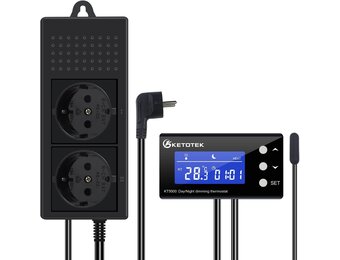 KETOTEK Reptielen Thermostaat met Dimfunctie & Timer - 33% Korting
