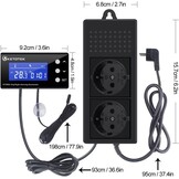 KETOTEK Reptielen Thermostaat met Dimfunctie & Timer - 33% Korting