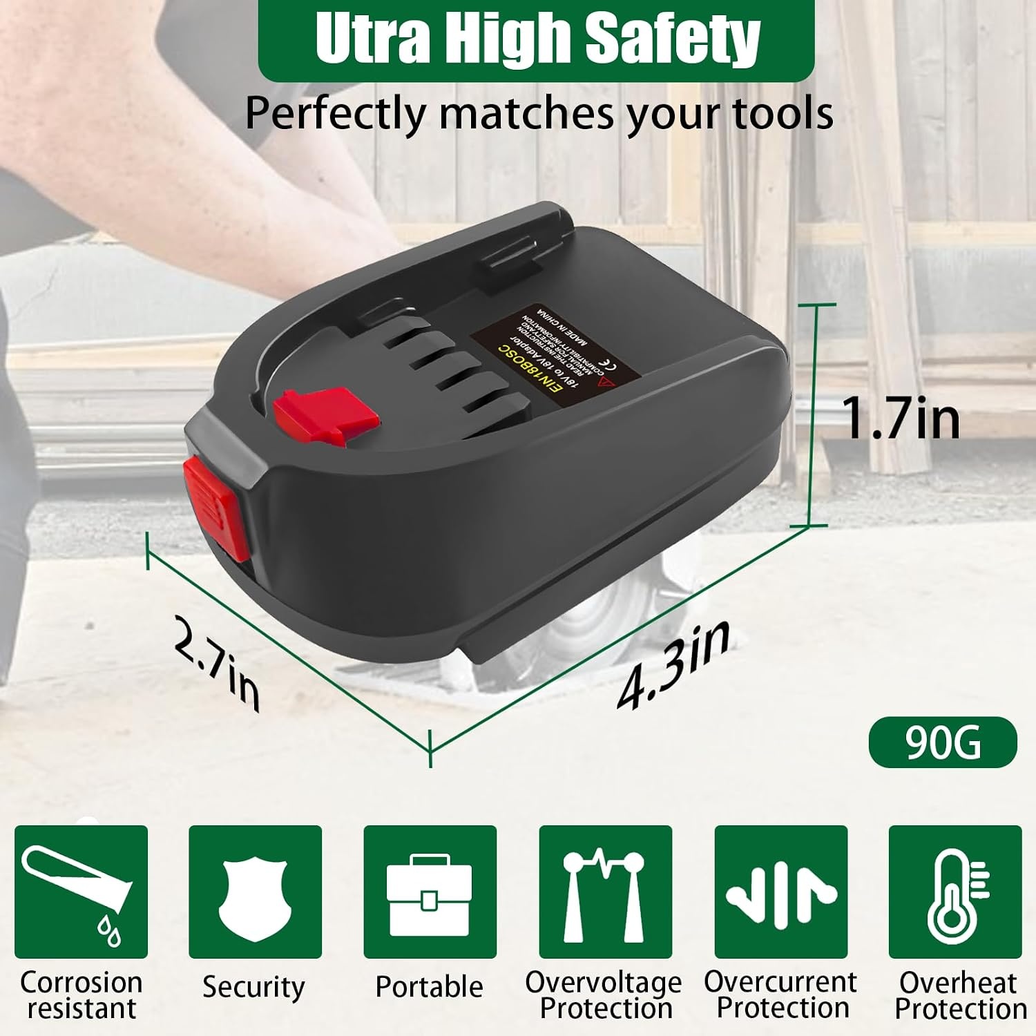 Adapter Einhell 18V accu naar Bosch PBA gereedschap - 31% Korting
