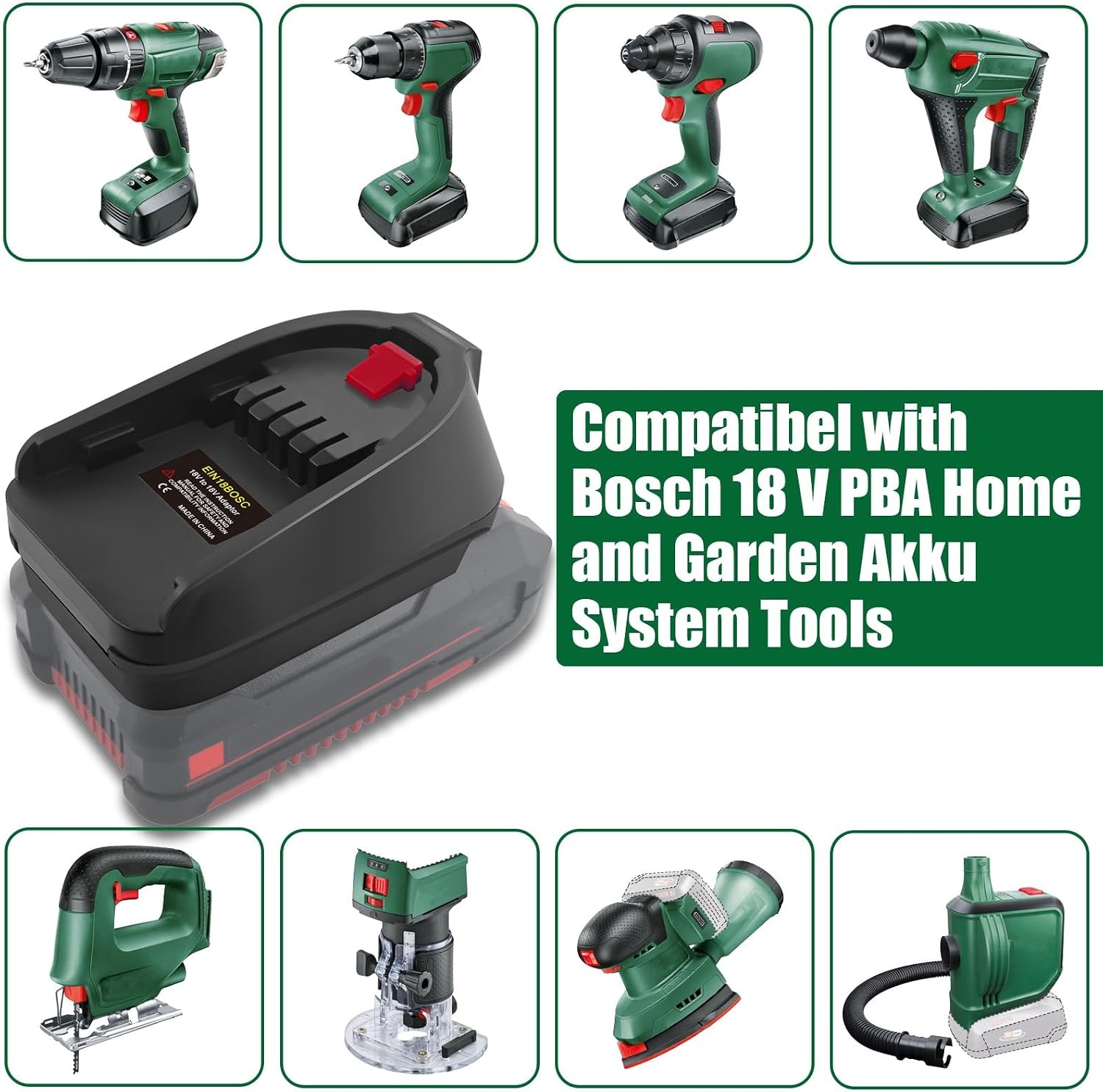Adapter Einhell 18V accu naar Bosch PBA gereedschap - 31% Korting