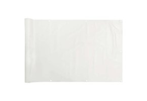 VidaXL Balkonscherm Wit PVC - 400x120 cm - 40% Korting