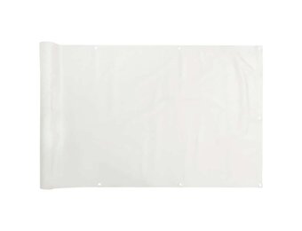 vidaXL Balkonscherm PVC Wit 400x120 cm - 32% Korting!
