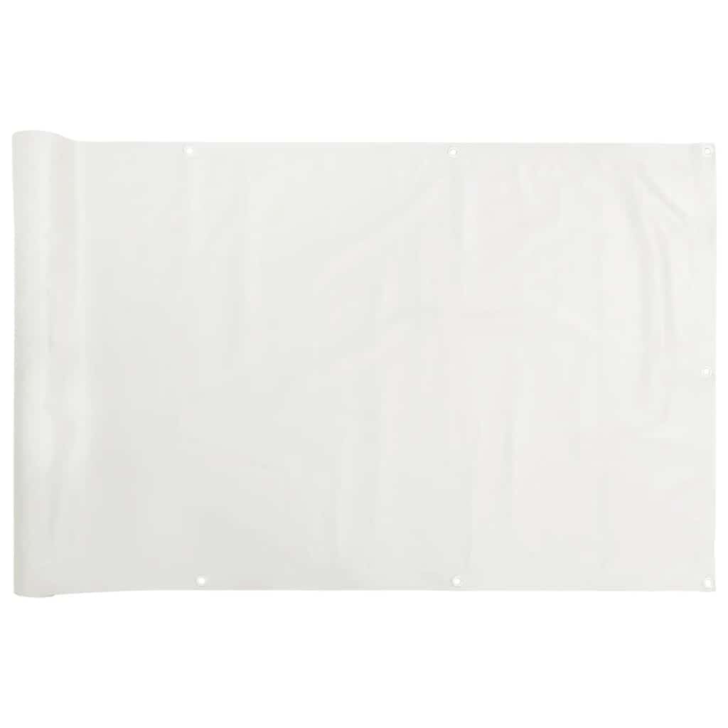 vidaXL Balkonscherm PVC Wit 400x120 cm - 32% Korting!
