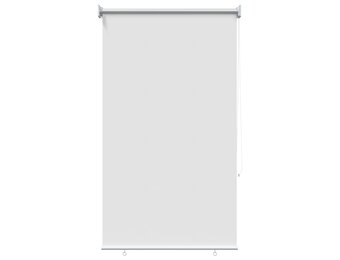 vidaXL Buitenrolgordijn UV-bescherming Wit 100 x 230 cm (B x H)
