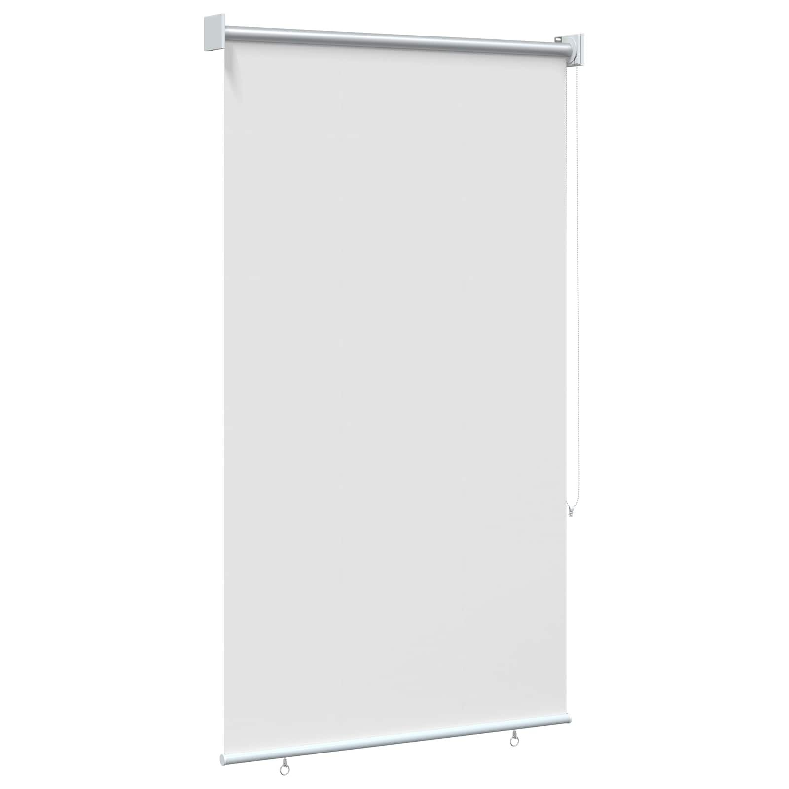 vidaXL Buitenrolgordijn UV-bescherming Wit 100 x 230 cm (B x H)