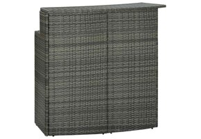 Bartafel van Poly Rotan - Grijs met Korting!