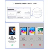 CACOE Case Toetsenbord Compatibel met iPad 9e Generatie, iPad 10.2 met Touchpad, 7-Kleuren Achtergrondverlichting Afneembaar Draadloos Toetsenbord, Zwart
