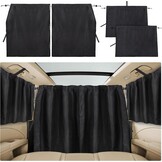 ZATOOTO Scheidingsgordijnen auto set van 3, inkijkbescherming, achterruitgordijn, autogordijnen, campergordijn voor reizen, kamperen, dutje, slapen, groot 180 x 110 cm - Maat 180 x 110 cm