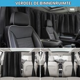 ZATOOTO Scheidingsgordijnen auto set van 3, inkijkbescherming, achterruitgordijn, autogordijnen, campergordijn voor reizen, kamperen, dutje, slapen, groot 180 x 110 cm - Maat 180 x 110 cm