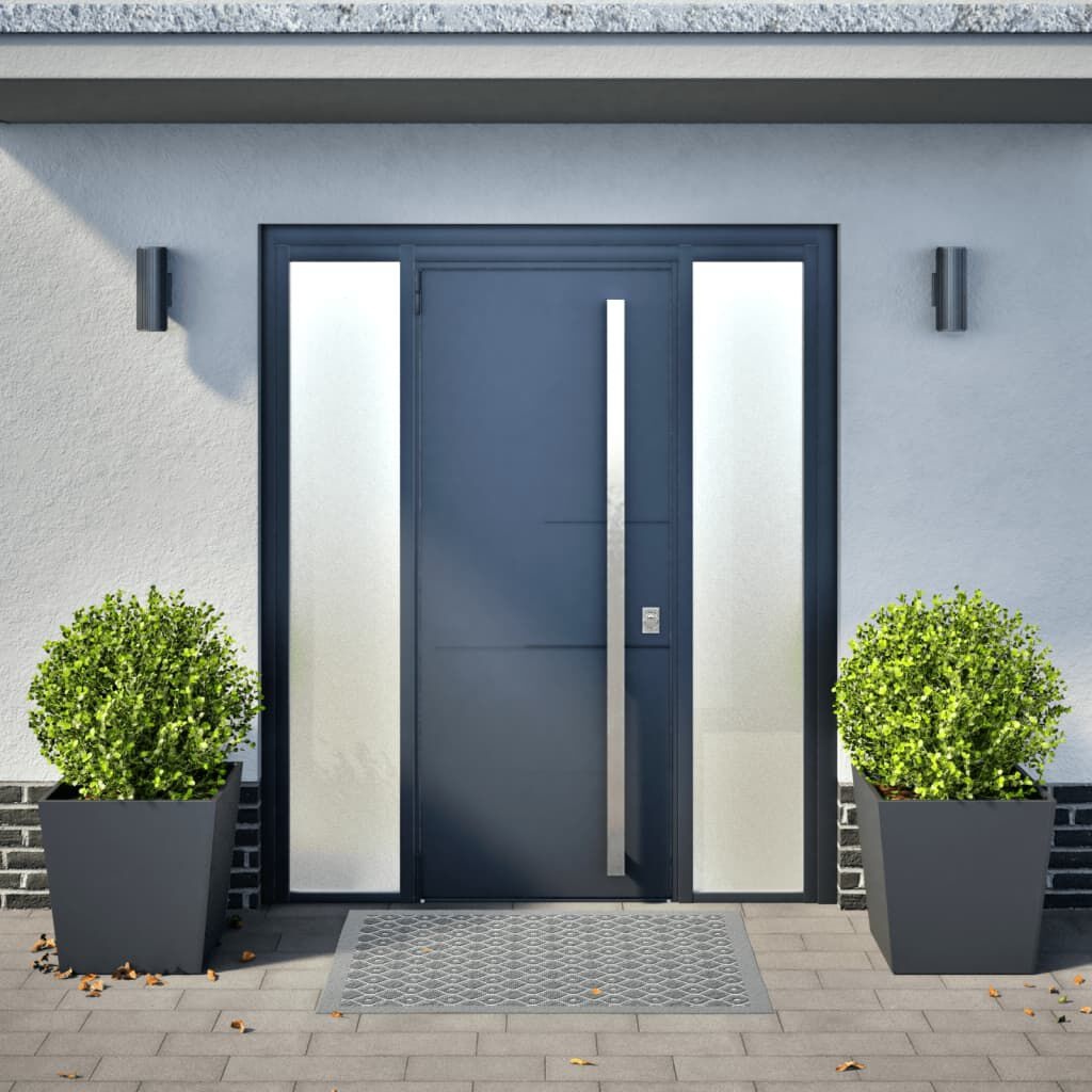 vidaXL Plantenbakken 2 st 50x50x50 cm staal antracietkleurig