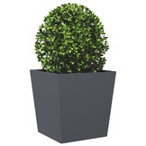 vidaXL Plantenbakken 2 st 50x50x50 cm staal antracietkleurig