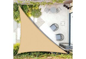 Waterdicht Schaduwzeil 5x5x7m Zandkleurig - 34% Korting