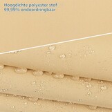 AXT SHADE Schaduwzeil 5x5x7m Driehoek Waterdicht 95% UV-Bestending voor Buiten Luifel Balkon Tuin-Zand