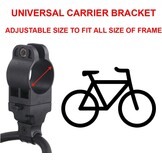 Master Lock 8350EURDPRO Universele draagbeugel voor fietsslot, Zwart, van 6 tot 10 mm