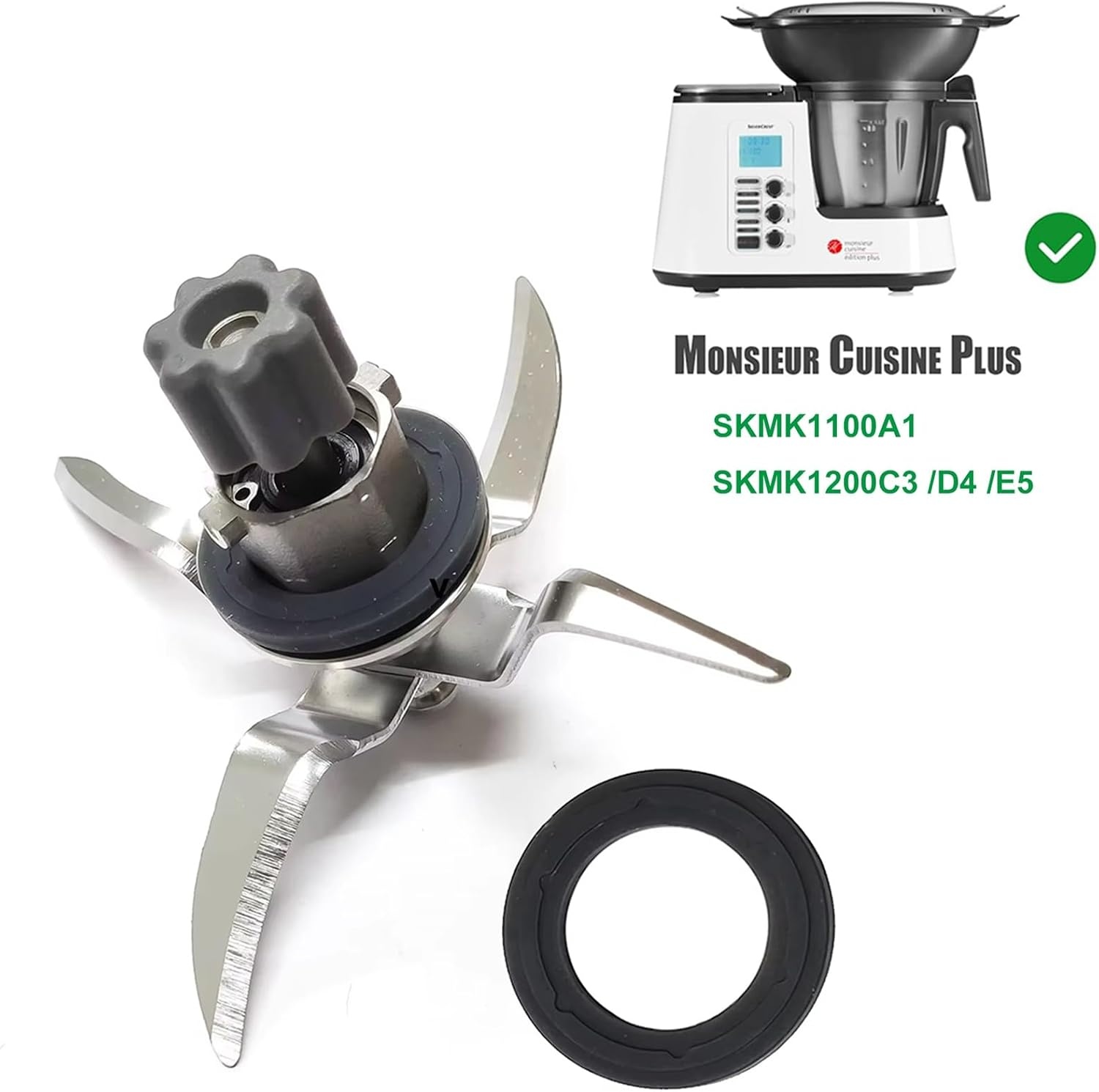 Vervangend Blendermes voor Monsieur Cuisine Edition Plus en Connect - Roestvrij Staal