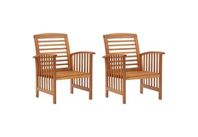 VidaXL Tuinstoelen (2 st.) - Massief Acaciahout - 35% Korting