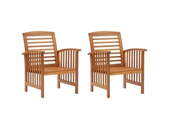 vidaXL Tuinstoelen 2 st massief acaciahout