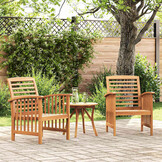 vidaXL Tuinstoelen 2 st massief acaciahout