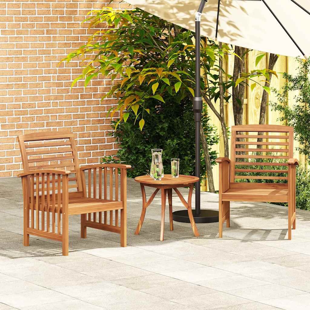vidaXL Tuinstoelen 2 st massief acaciahout