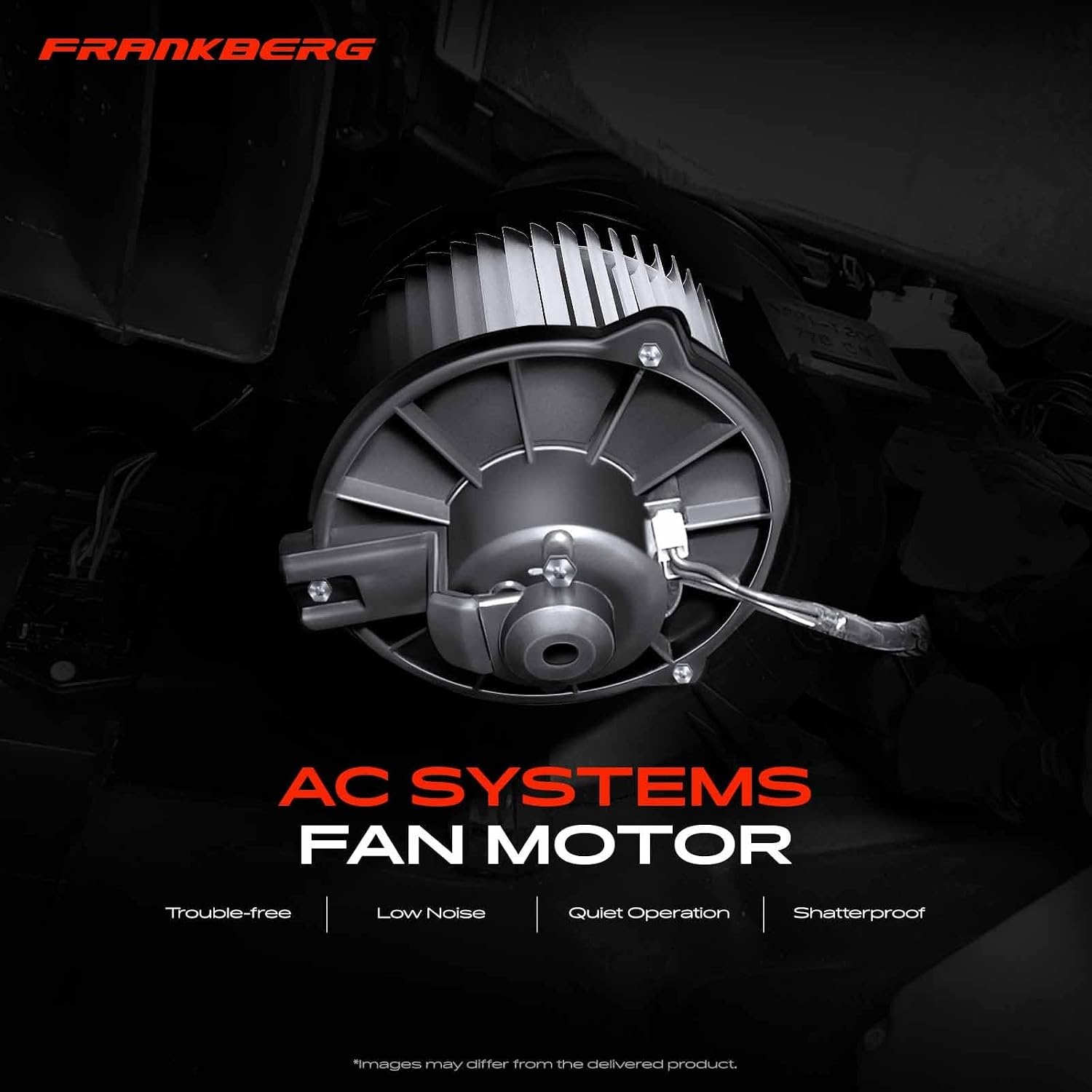 Frankberg Kachelventilator voor Honda Civic VIII en CR-V III en Jeep Wrangler III - 12V 2-Pin