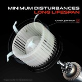Frankberg Kachelventilator voor Honda Civic VIII en CR-V III en Jeep Wrangler III - 12V 2-Pin