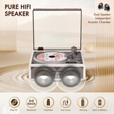 CAHAYA CD-speler met Bluetooth 5.4 en afstandsbediening voor huishoudelijk gebruik - desktop cd-speler ingebouwde dual hifi-sound-luidspreker en 3600 mAh-batterij - ideale cadeaukeuze