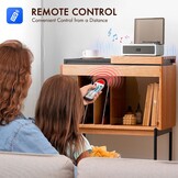 CAHAYA CD-speler met Bluetooth 5.4 en afstandsbediening voor huishoudelijk gebruik - desktop cd-speler ingebouwde dual hifi-sound-luidspreker en 3600 mAh-batterij - ideale cadeaukeuze