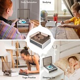 CAHAYA CD-speler met Bluetooth 5.4 en afstandsbediening voor huishoudelijk gebruik - desktop cd-speler ingebouwde dual hifi-sound-luidspreker en 3600 mAh-batterij - ideale cadeaukeuze