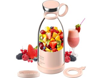 Draagbare Blender voor Smoothies Maker - 350 ml - Mixer, USB, Krachtige Motor, Draadloos Opladen, Ideaal voor Reizen, Blender to go vers sap blender, milkshakes, fruit blender
