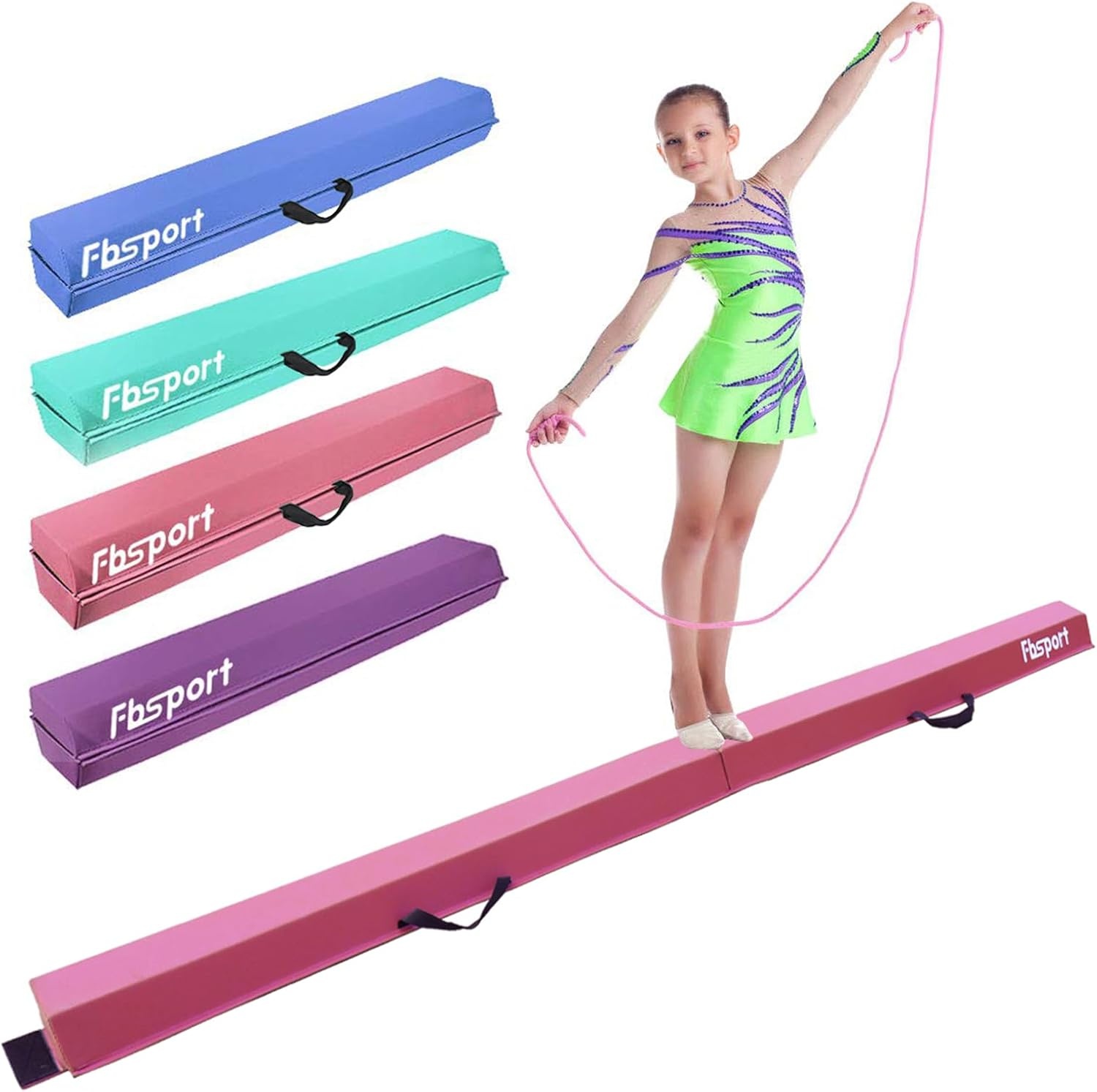 Opvouwbare Turnbalk - 300 cm, PU-leer, Antislip - 34% Korting