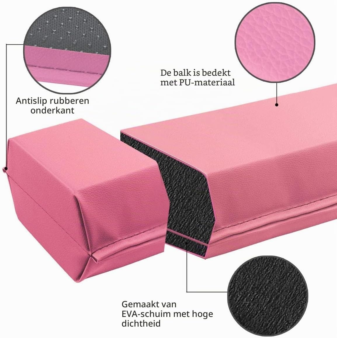 Opvouwbare Turnbalk - 300 cm, PU-leer, Antislip - 34% Korting