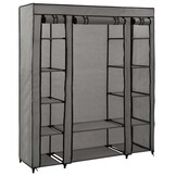 Kledingkast met Vakken & Stangen 150x45x176cm Grijs (58% Korting)