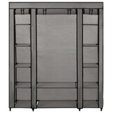 Kledingkast met Vakken & Stangen 150x45x176cm Grijs (58% Korting)