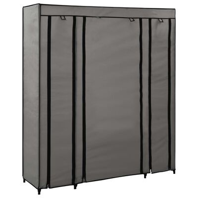 Kledingkast met Vakken & Stangen 150x45x176cm Grijs (58% Korting)