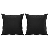 Sierkussens Kunstleer Zwart 40x40 cm (2 stuks) - 54% Korting