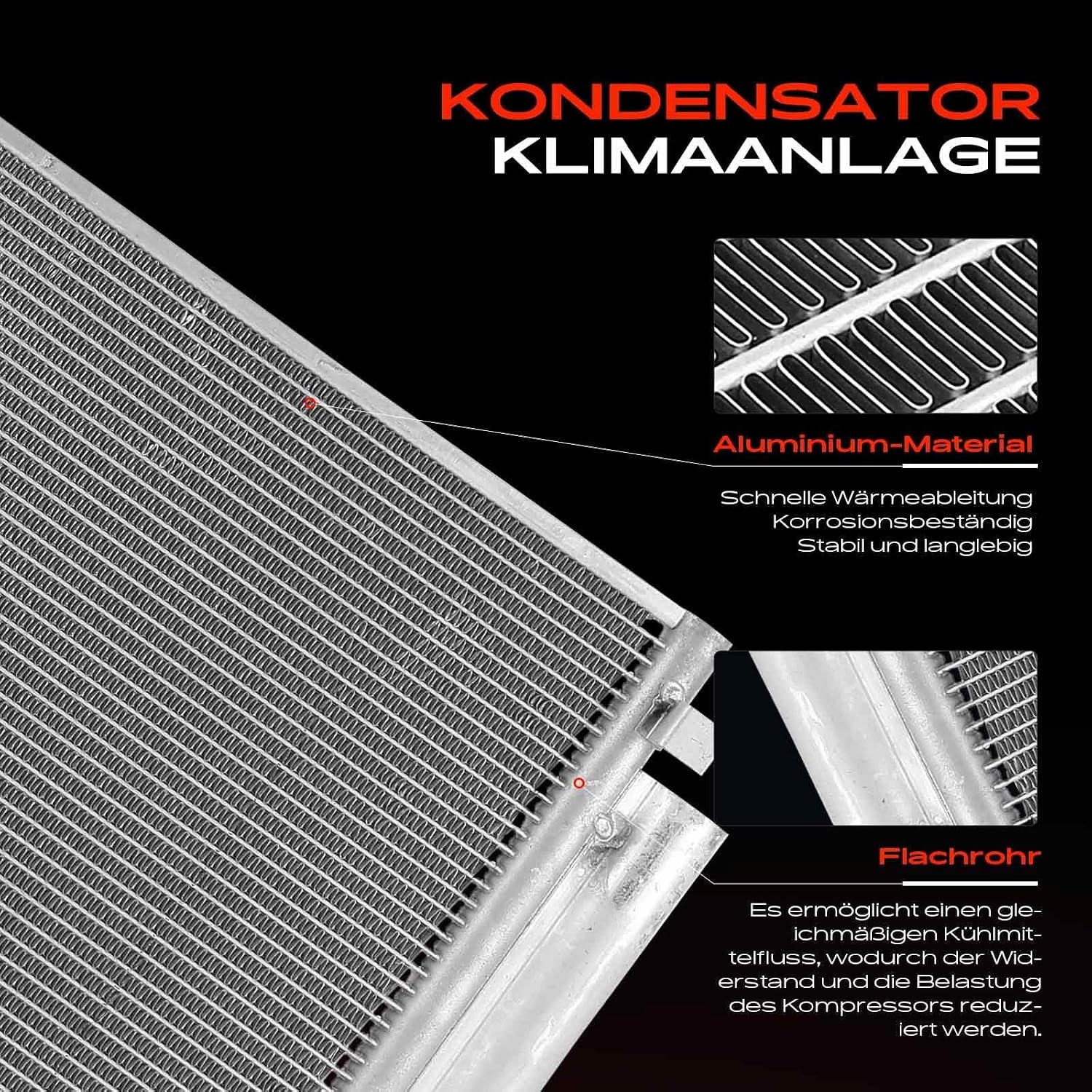 Frankberg Condensator-airconditioning met droger, compatibel met i10 AC3 AI3 1,0L 1,2L benzine 2019-Heute Picanto JA 1,0L 1,2L benzine 2017-Heute Vervanging # 97606G6050