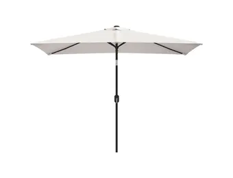vidaXL Parasol vierhoekig zandwit 200 x 300 cm