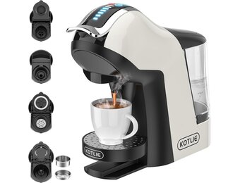 5-in-1 Multicapsule Espressomachine - 53% Korting!