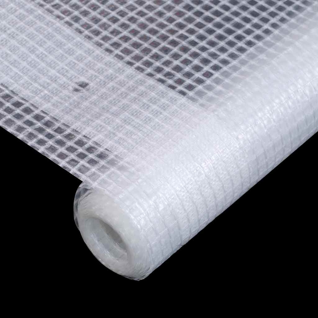 vidaXL Leno dekzeil 260 g/m² 2x4 m wit