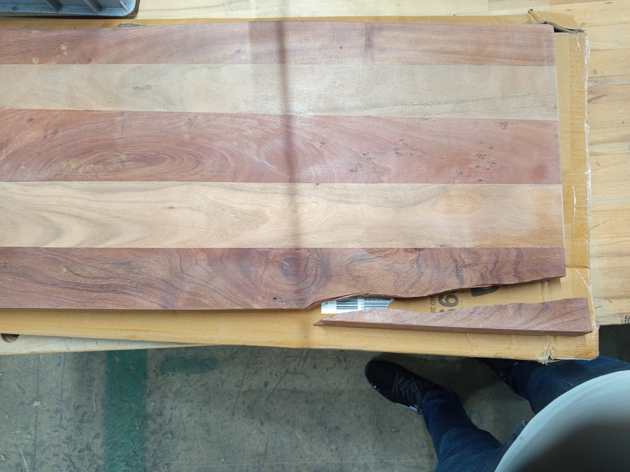Acaciahout Tafelblad Rechthoekig met Natuurlijke Rand 90x40 cm - 59% Korting