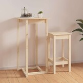 Bartafel Massief Grenenhout 60x60x110 cm - 34% Korting
