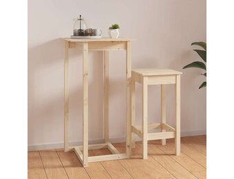 Bartafel Massief Grenenhout 60x60x110 cm - 34% Korting