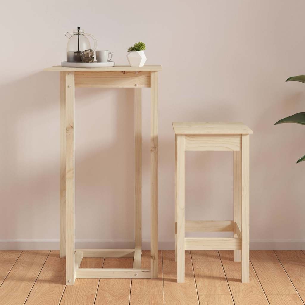 Bartafel Massief Grenenhout 60x60x110 cm - 34% Korting