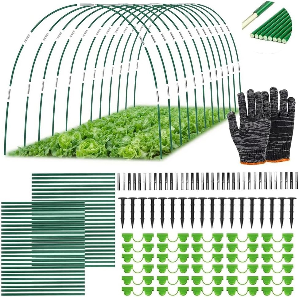 50x Tunnelbogen voor Verhoogd Bed & Plantentunnel - Glasvezel (6mm)