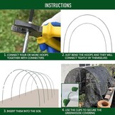 50x Tunnelbogen voor Verhoogd Bed & Plantentunnel - Glasvezel (6mm)